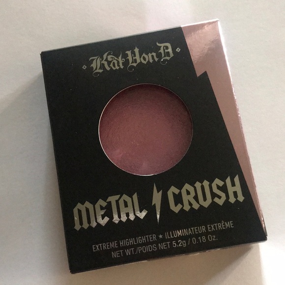 KAY VON D METAL CRUSH HIGHLIGHTER-ROSESHOCK-NEW! - Picture 2 of 4